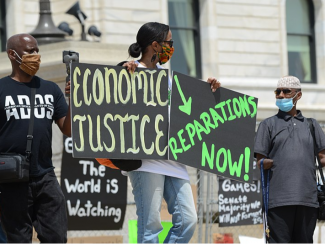 Juneteenth reparations rally demonstrators