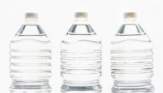 Three bottles of small water