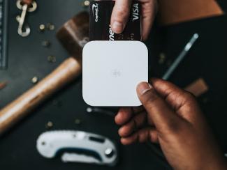 Portable credit card reader