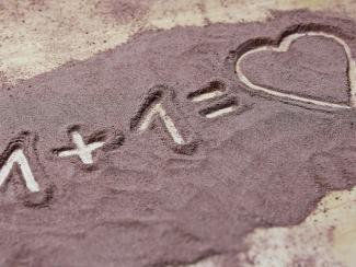love written in sand