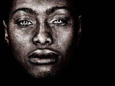 Close-up of face with tears