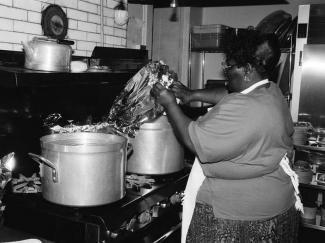 A chef in the kitchen