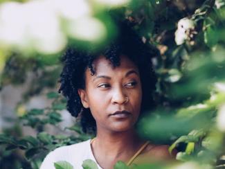 Black woman with natural hair