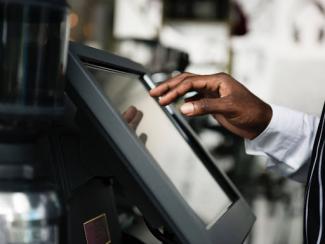 POS system in restaurant