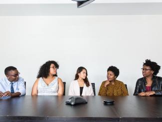 People having a conversation