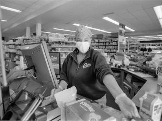 Grocery store cashier