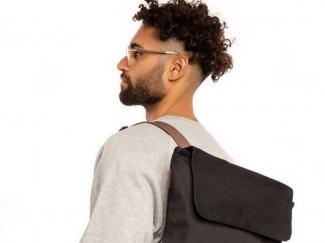 Male student with backpack