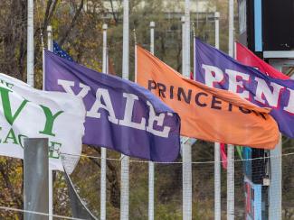 Flags of Ivy League schools