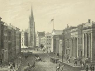 Wall Street, NY circa 1800