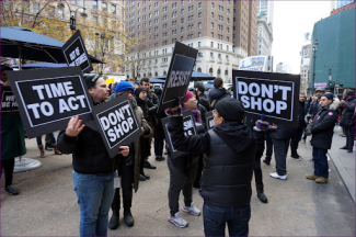 black lives matter protest against black friday