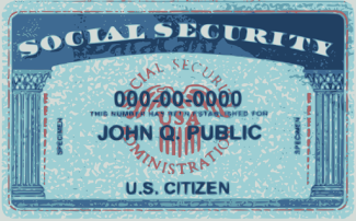 example of a social security card