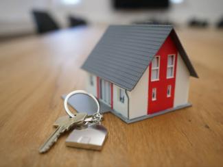 mini house with a key 