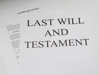 paper that says last will and testament