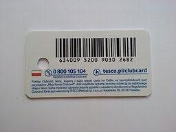 back of a tesco club card