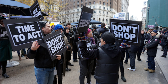 black lives matter protest against black friday