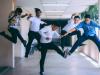 People dancing in air