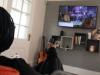 Person watching TV