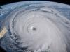 eye of hurricane from a satellite view