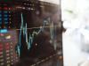 Stock market chart on computer screen