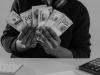 Man holding paper money