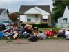 Household possessions thrown away on curb