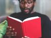 Man reading book