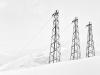 power lines surrounded by snow