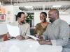 black couple working with financial advisor