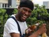 black man smiling